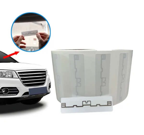 Etiqueta RFID Antitransferencia para Parabrisas 97x27mm - Chip Alien Higgs 4
