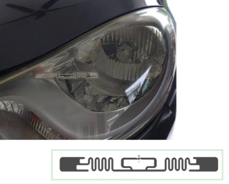 Etiqueta RFID antitransferencia para faros de coche - SOLUCIONESRFID - CHIP H9 - 98X12 - FOTO 1 Etiqueta RFID Antitransferencia para Faros de Auto 98x12mm - Chip H9
